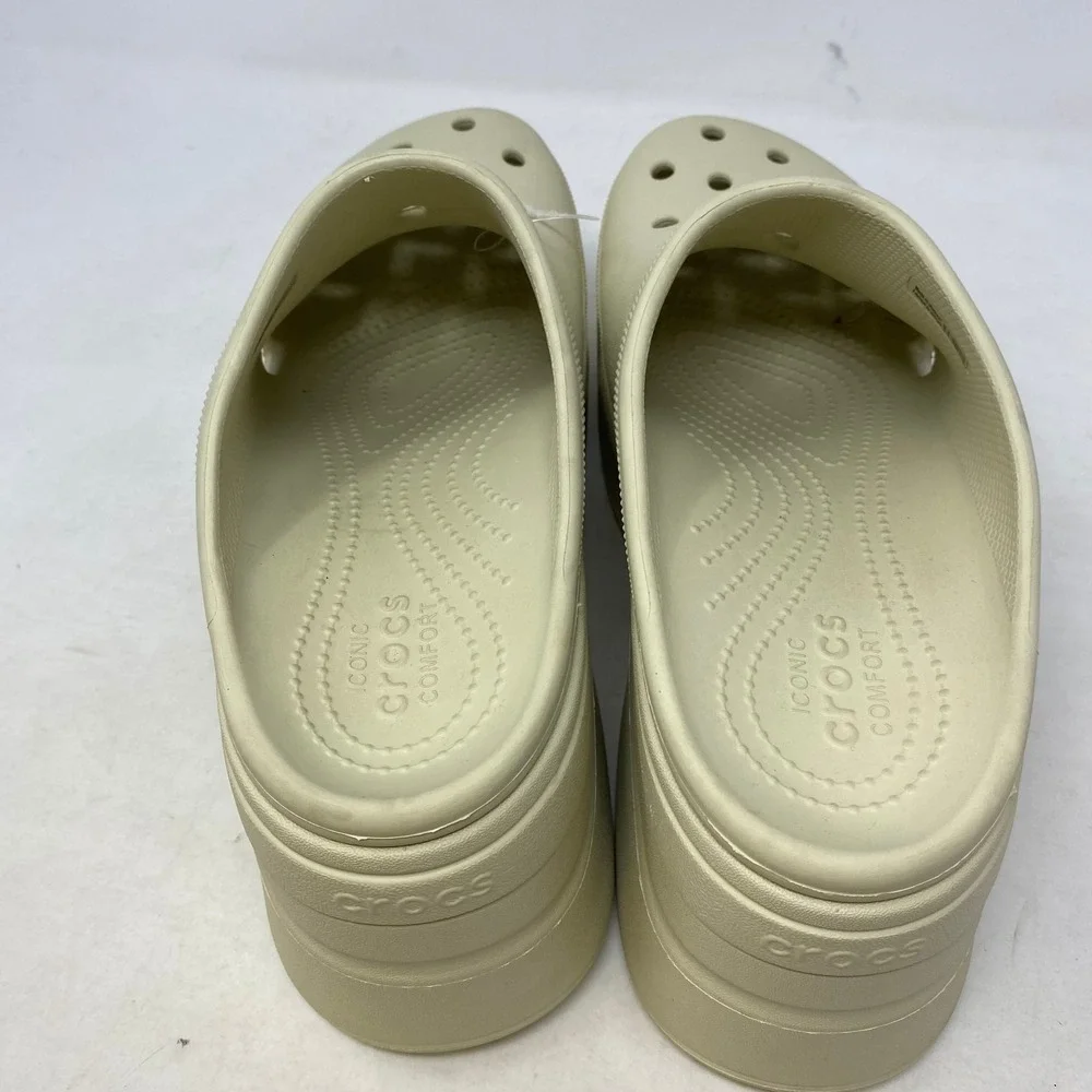 Crocs Siren Clog Bone Platform High Block Heel‎ Mens 10 Womens 12 208547